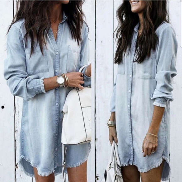 Dresses & Skirts - Light Denim shirt dress